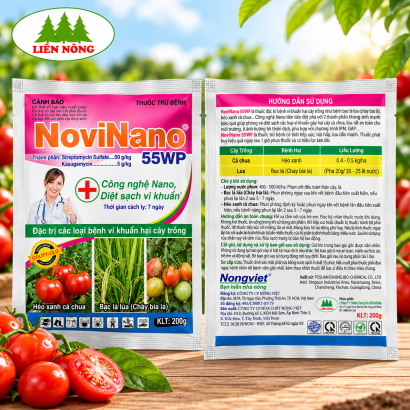 THUỐC TRỪ BỆNH NOVINANO 55WP DIỆT SẠCH VI KHUẨN